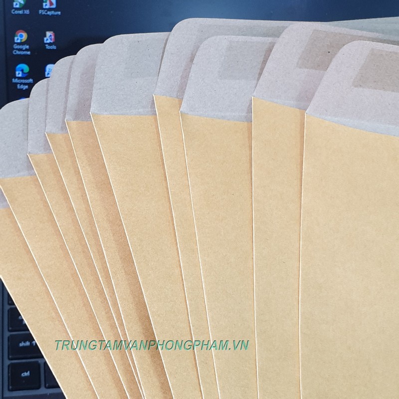 [XẤP 10 CÁI] Bao thư A4 kraft vàng không keo