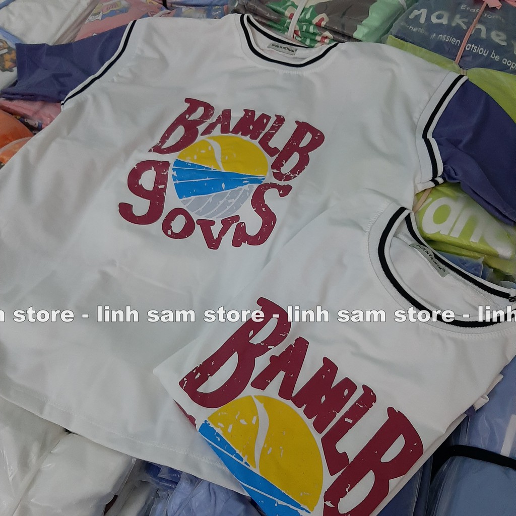 Áo thun tay lỡ nữ sports freesize phông form rộng Unisex, mặc lớp, nhóm, cặp in chữ MLB phối kiểu bóng rổ | BigBuy360 - bigbuy360.vn