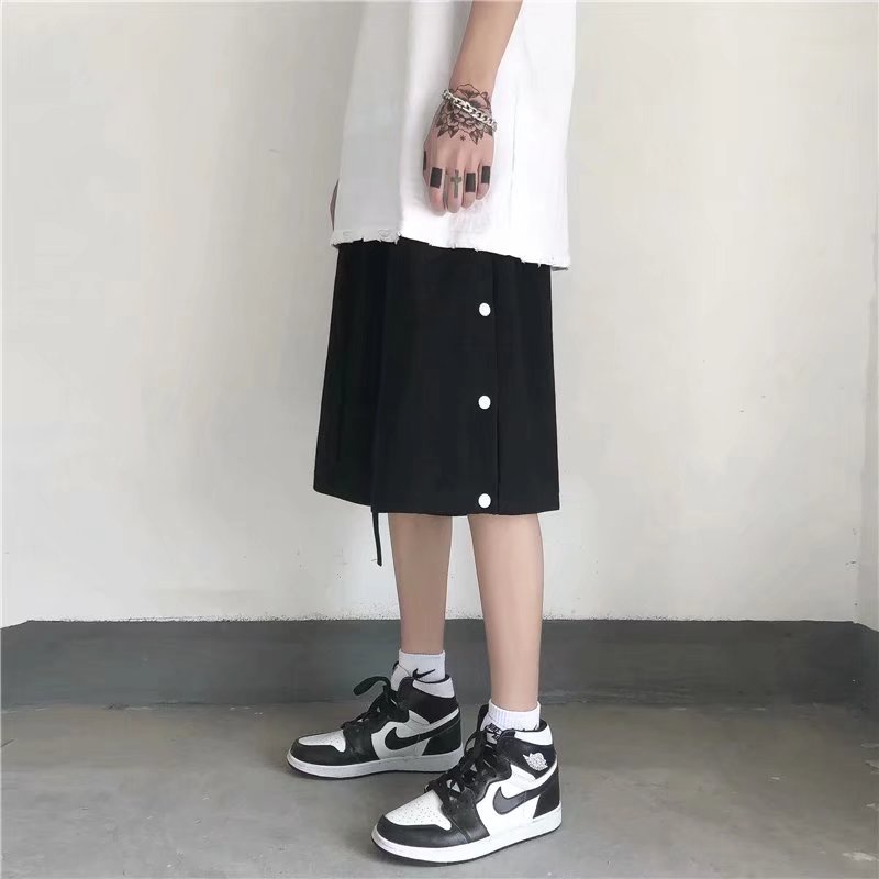 Quần Short Thể Thao Ống Rộng Phong Cách Nhật Bản Dành Cho Nam