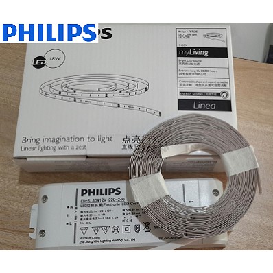 Đèn LED dây Philips 5m 18W DLI 31059 3000K - Ánh sáng vàng (bao gồm Driver)