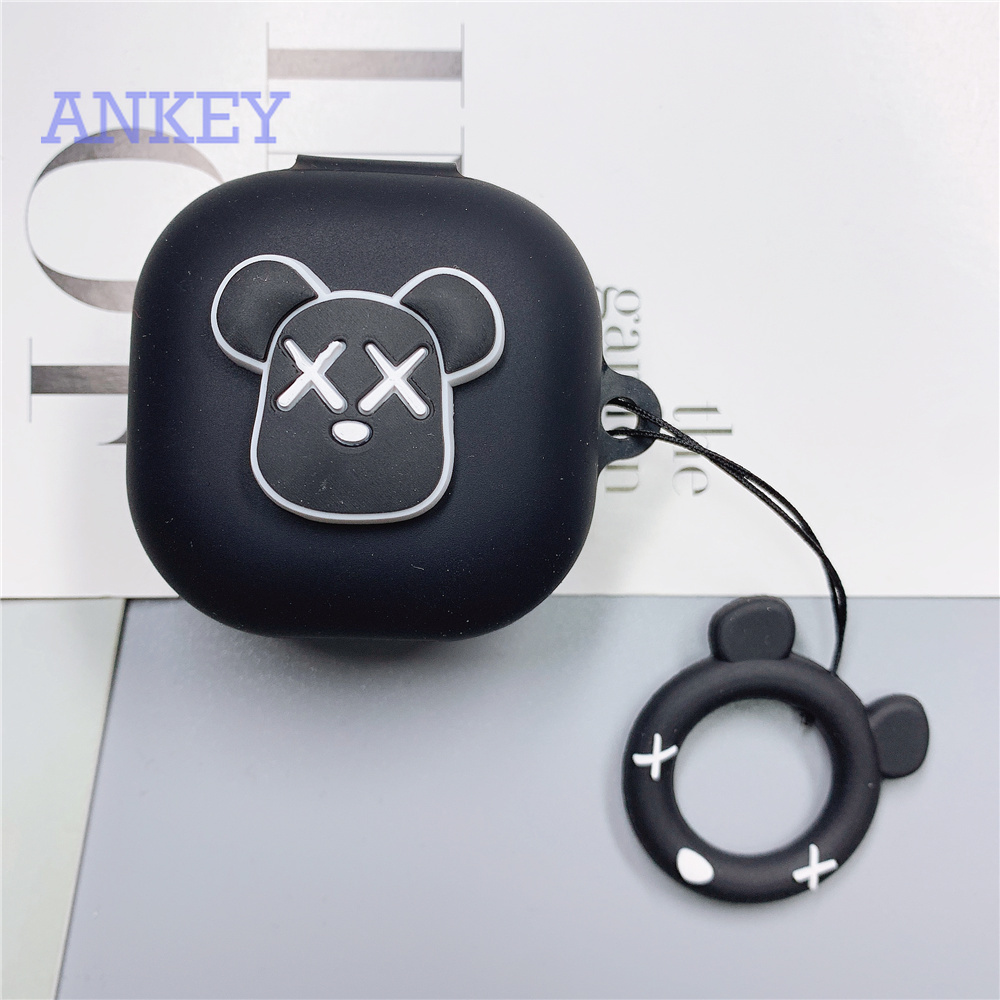 Samsung Galaxy Buds Pro/ Buds Live/ Buds +/ Buds Plus Vỏ silicon dẻo hình Kaws có móc gắn chìa khóa cho hộp tai nghe