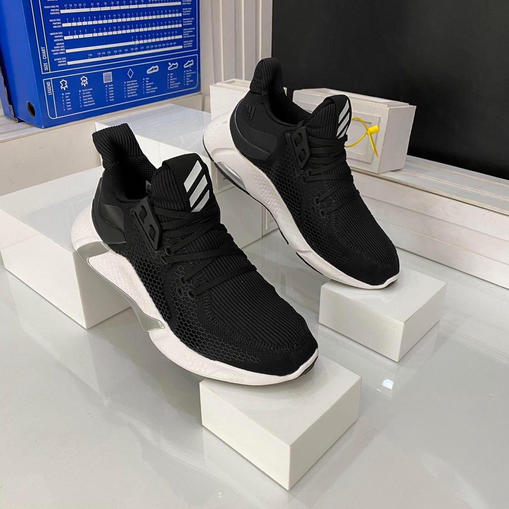 Giày thể thao sneaker Alphabounce Shoes 2020 mầu đen đế trắng chất lượng mềm mịn siêu nhẹ