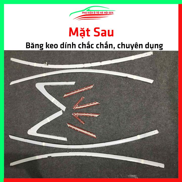 Bộ nẹp viền chân kính cong kính Chevrolet Cruze 2012-2018 Inox sáng bóng chuẩn form xe