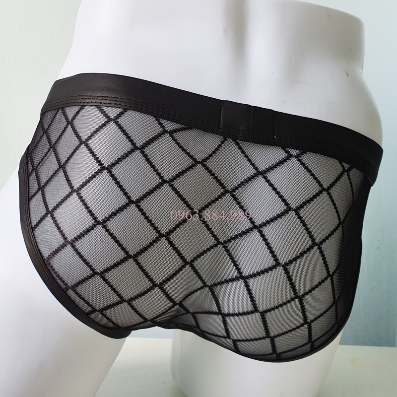 Quần lót nam SX.17 phối cạp da dạng sịp tam giác trong đẹp, độc- giao hàng an toàn cho anh em