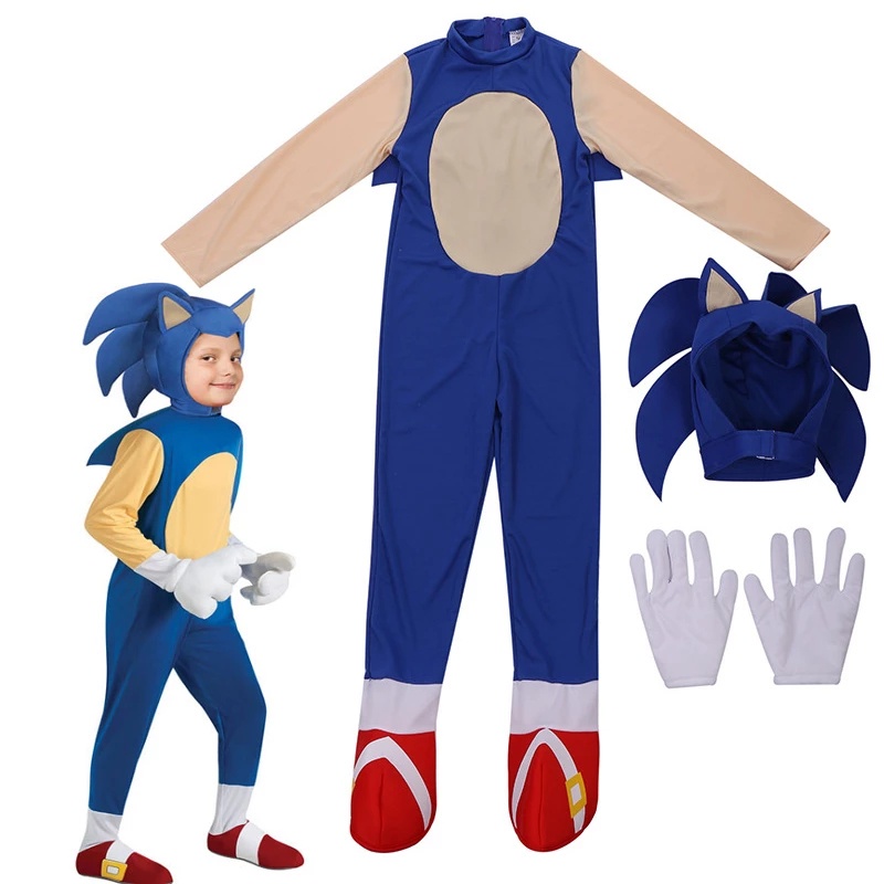 Trang phục hóa trang halloween nhân vật Sonic the hedgehog dành cho bé trai