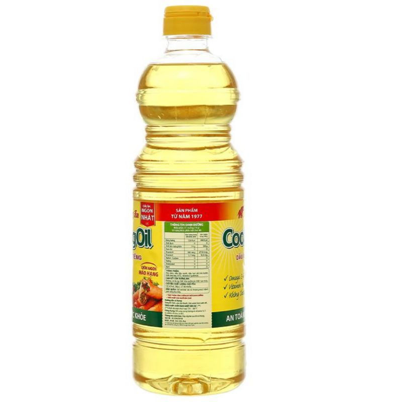 Dầu thực vật Tường An Cooking Oil chai 1 lít hảo hạng