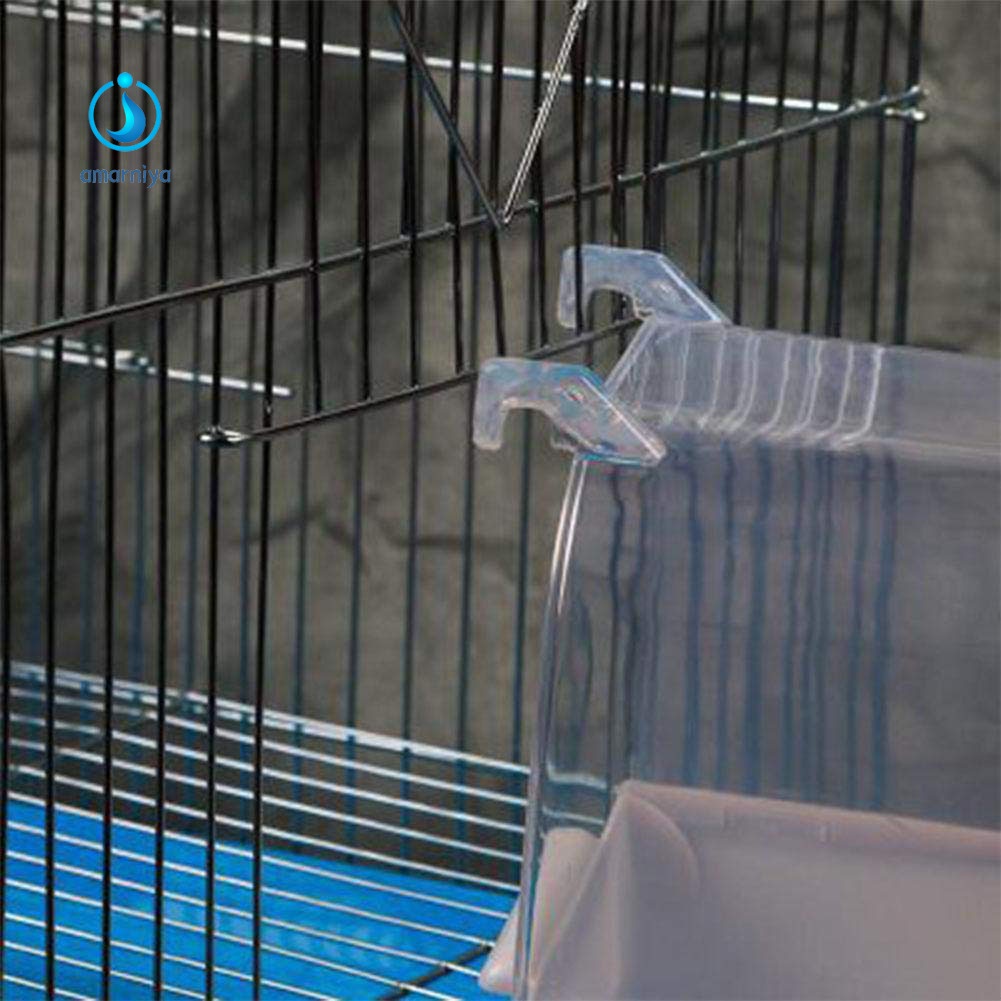 Bồn tắm trong suốt có móc treo trang trí lồng chim chóc vẹt cảnh