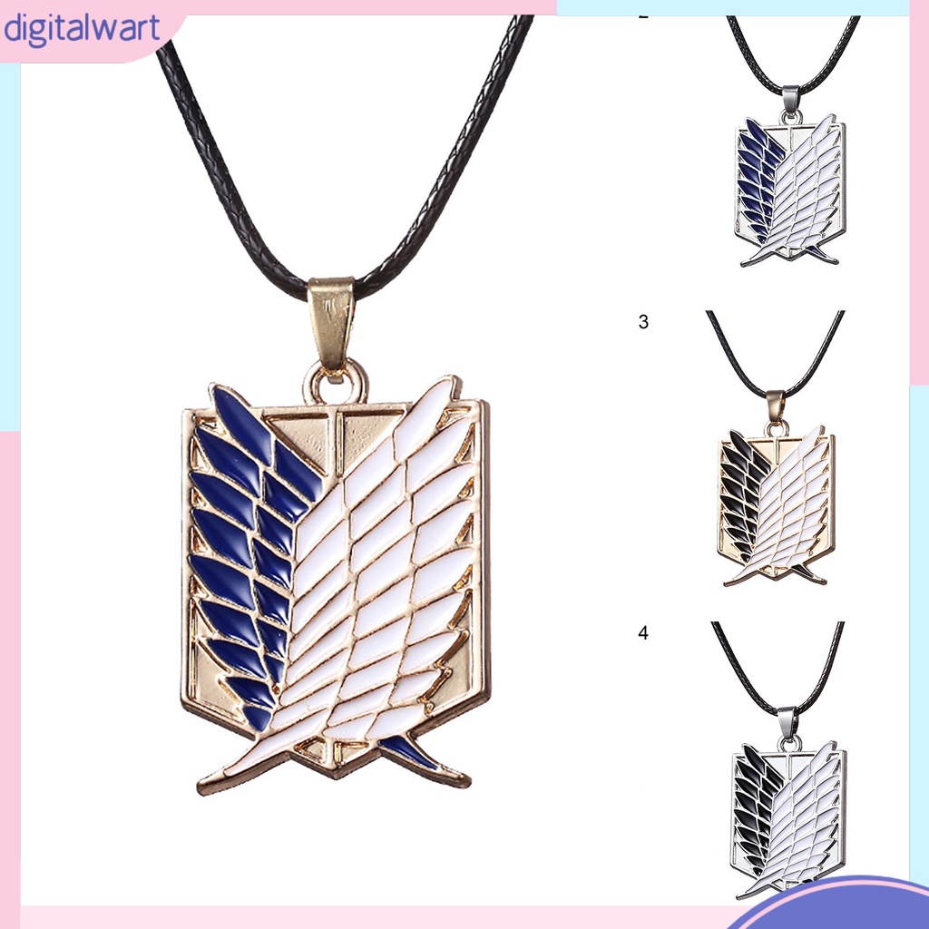 Dây chuyền mặt hình biểu tượng Attack on titan sáng tạo