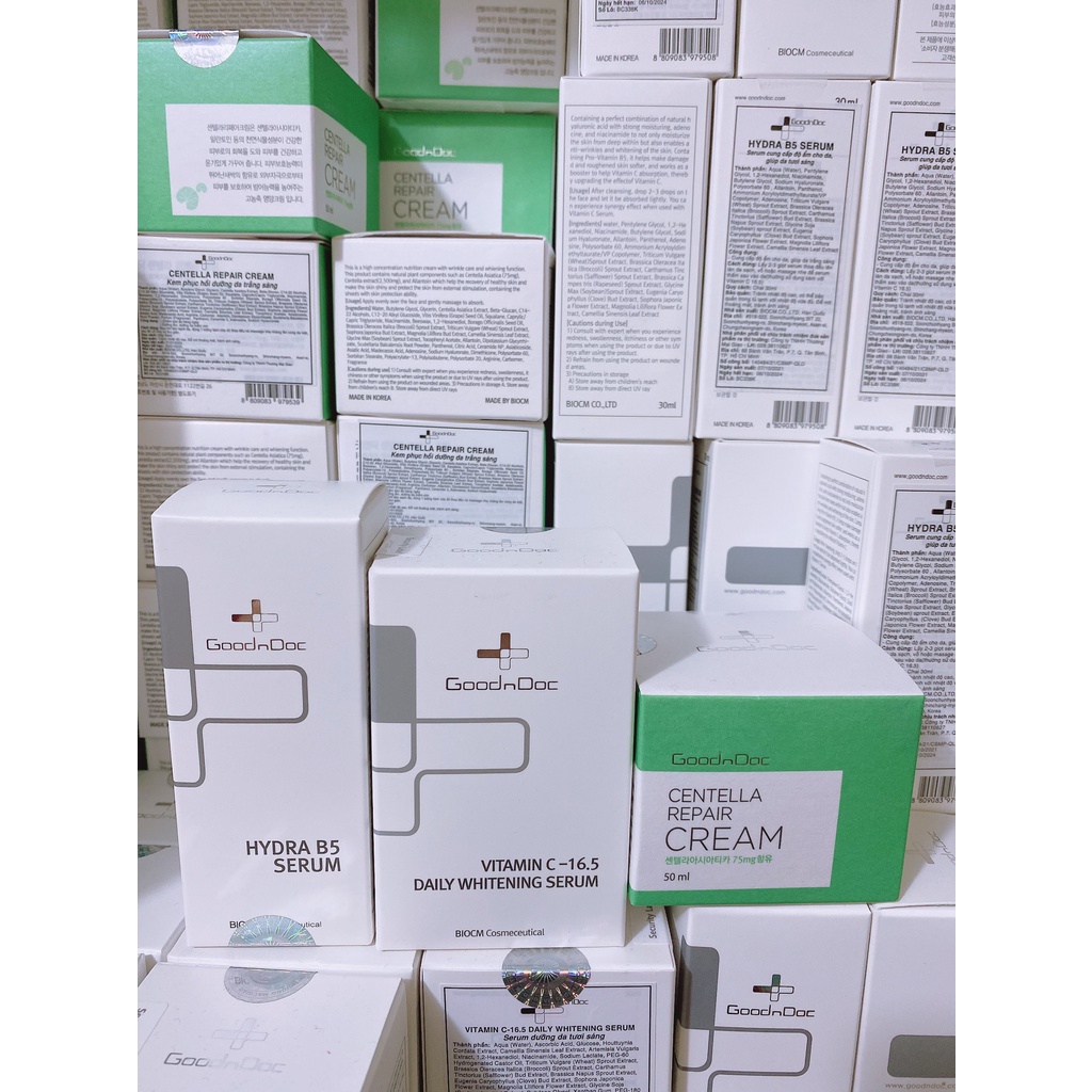 Kem Dưỡng Phục Hồi Da Rau Má GoodnDoc Centella Repair Cream 50ml - BS Nguyễn Đình Trung