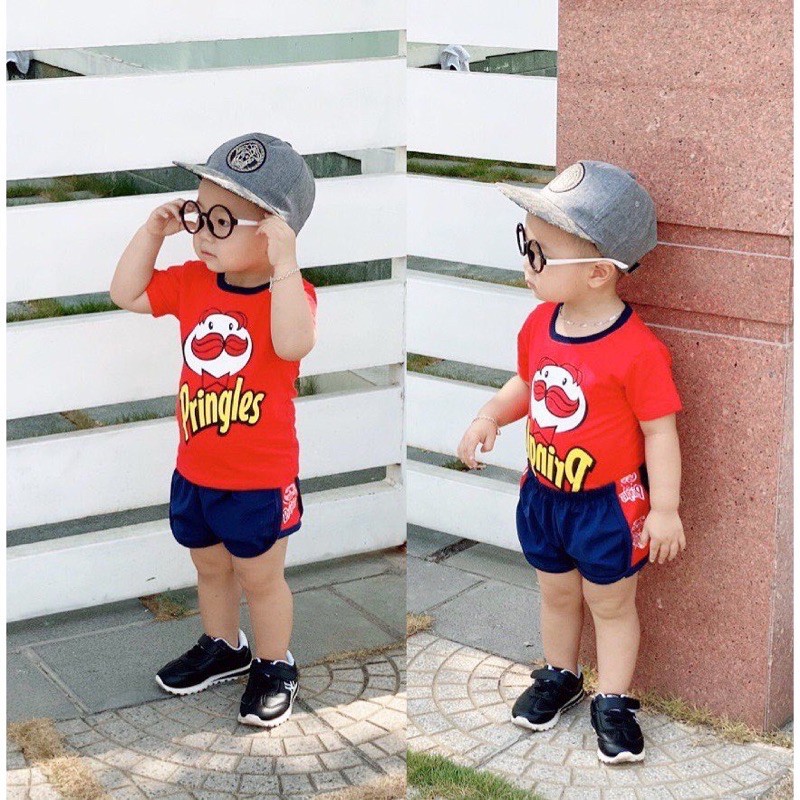 Bộ thun cotton bé trai bé gái