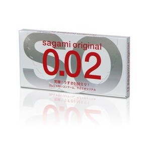 Bao cao su Cực siêu mỏng Sagami Original 0.02mm - hộp 2 cái