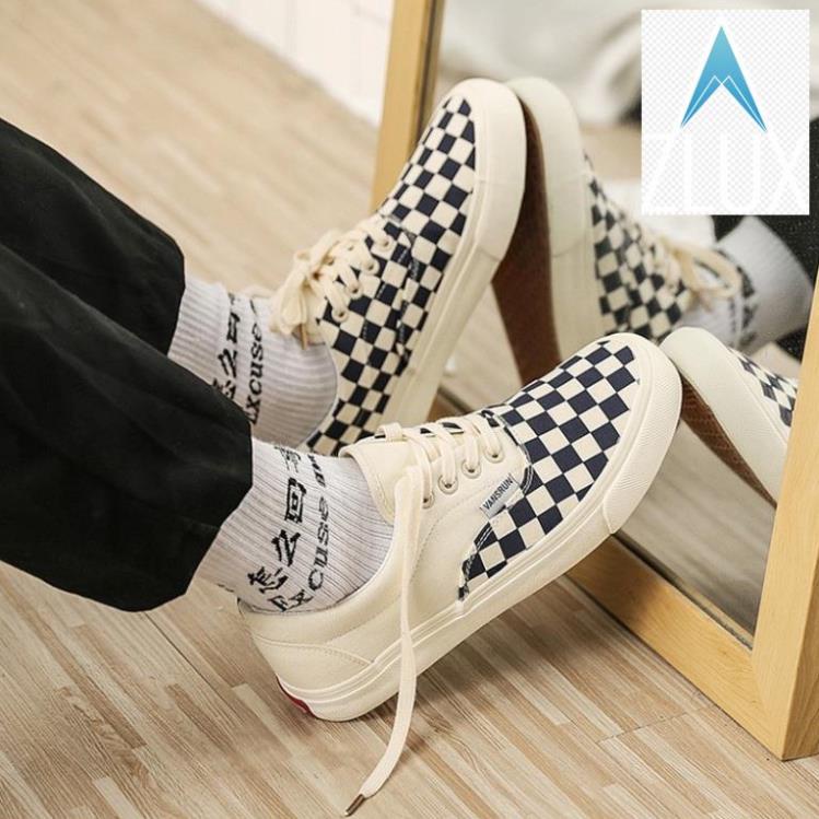 Giày Thể Thao 𝐕𝐀𝐍𝐒 Fear Of God FOG đen trắng Tăng Chiều Cao nam nữ cao cấp 2021 Hot Trend -Top1