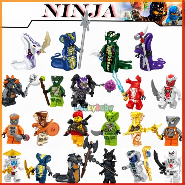 Mô Hình Lắp Ráp Lego Ninjago Hình Rắn Skales Axiticus Pythor Chokun Ninja