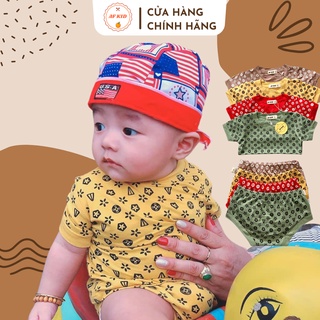 Quần Áo Trẻ Em 💖 FREE SHIP 💖 Bộ Cộc Tay Quần Chip Hoa Văn Cho Bé Chất Thun Lạnh Cao Cấp Siêu Mềm Mịn Mát . .