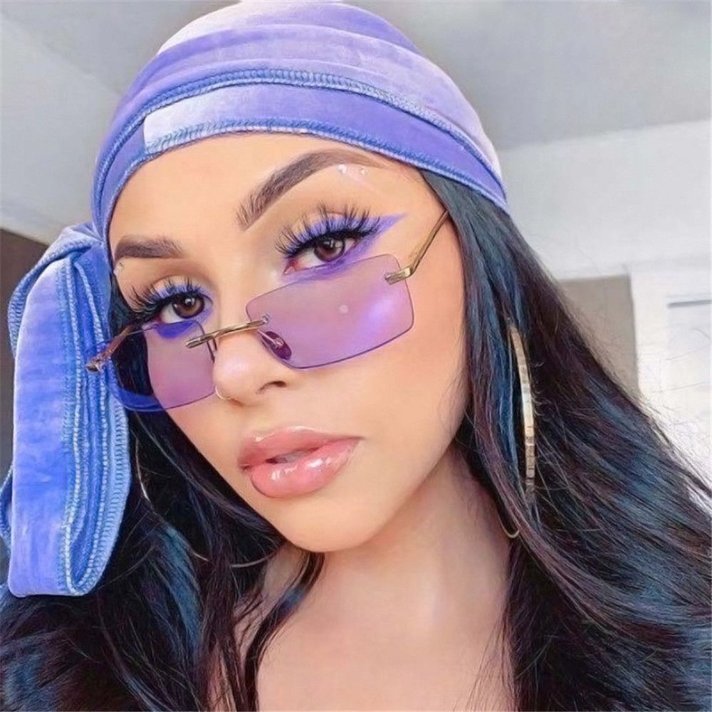 Mắt kính râm gọng chữ nhật chống tia UV400 phong cách cổ điển sang trọng thời trang cho nữ