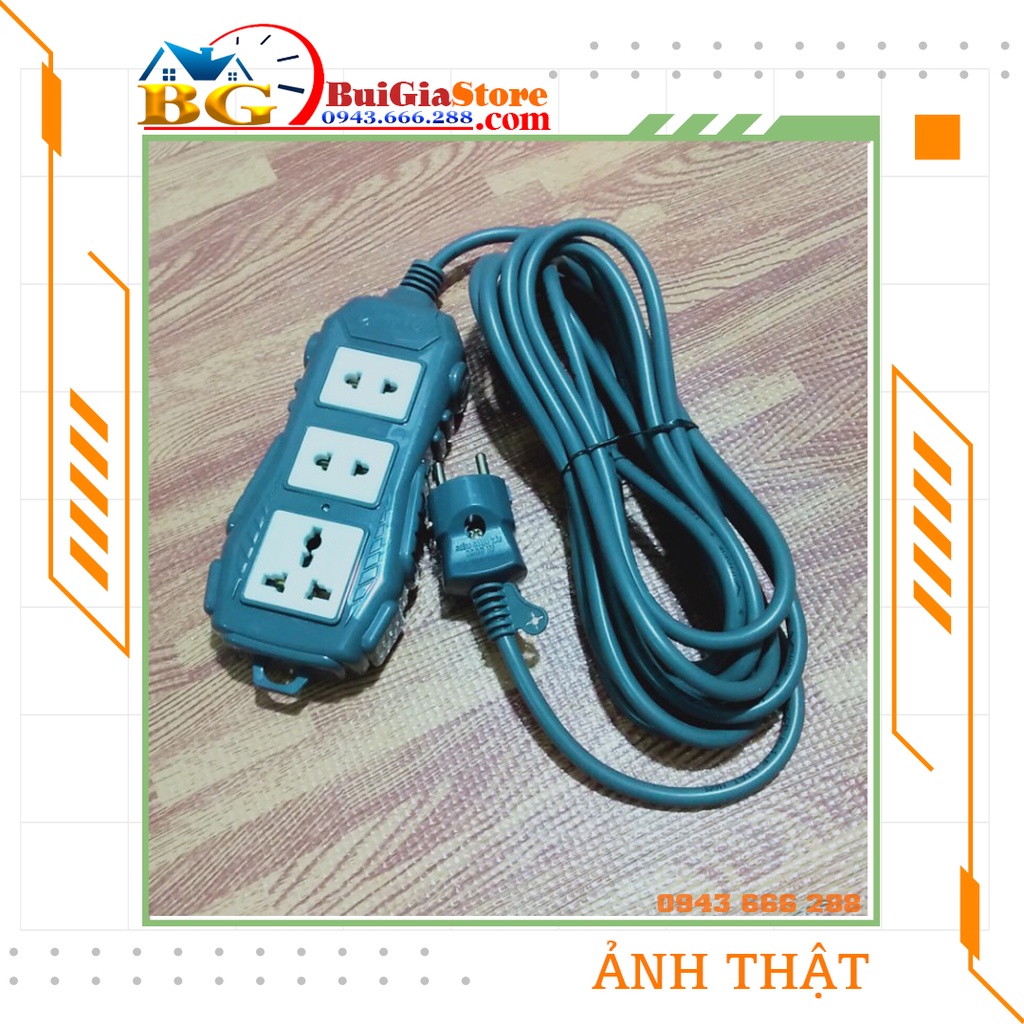 Ổ cắm chịu tải 3 ngả Vinakip 32A 250V - OC32S021 - Chống cháy, chống vỡ, chịu tải Max 8000W