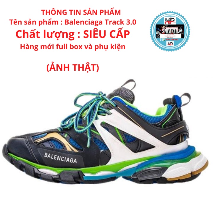 GIÀY SNEAKER THỂ THAO NAM NỮ BALENCIAGA TRACK 3.0 màu xám