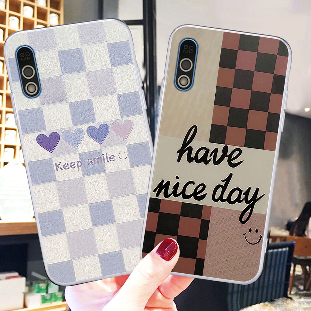 Ốp Vsmart Bee / Bee 3 caro trái tim cá tính, thời trang siêu đẹp, siêu phong cách