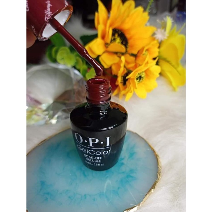 Sơn gel OPI hàng xin 4 màu nâu tây, đỏ đô, xanh lá, vàng 15ml