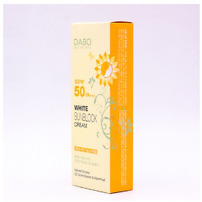 Kem chống nắng dưỡng trắng nâng tone da Dabo White Sunblock Cream SPF 50 PA+++ (70ml)