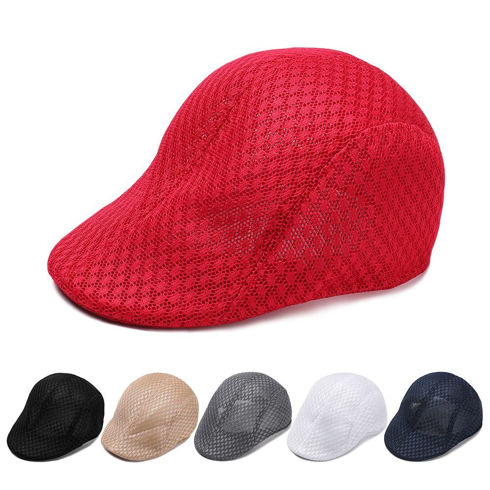 Mũ Beret Phối Lưới Thoáng Khí Thời Trang Mùa Hè