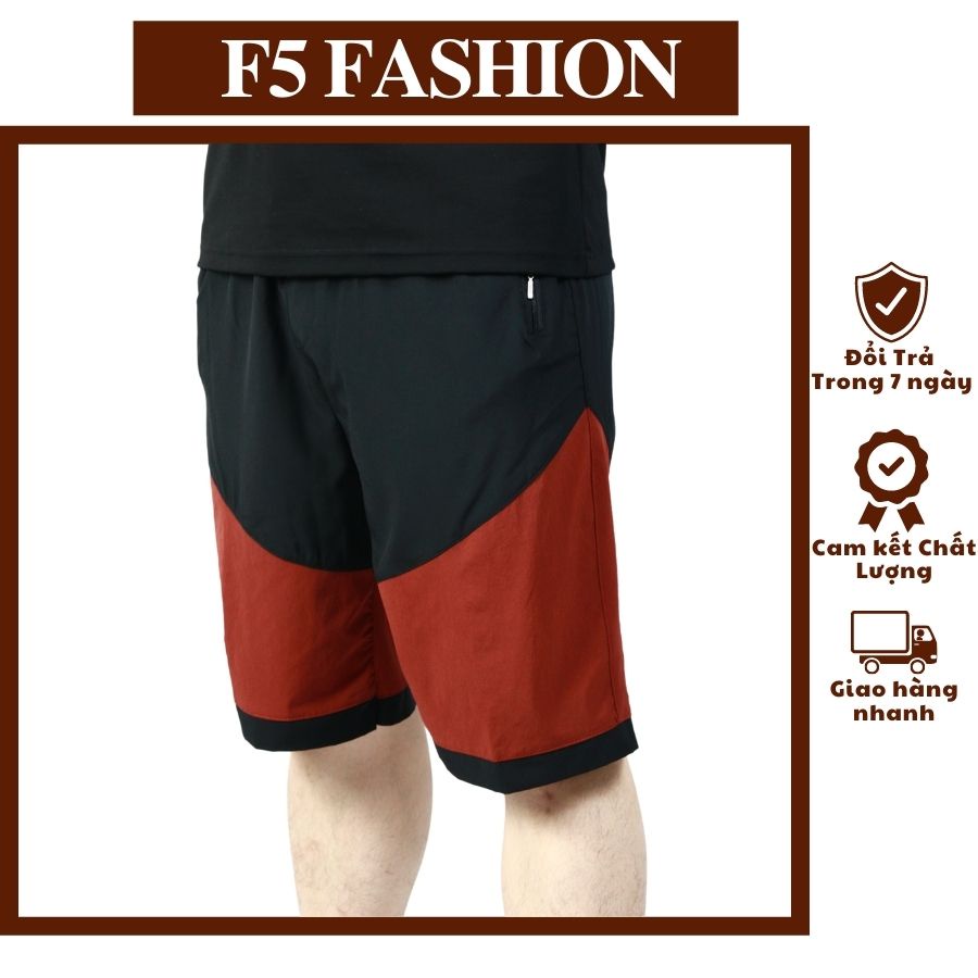 Quần đùi nam mặc nhà quần short nam thể thao unisex phối màu đi biển F5 fashion PM001
