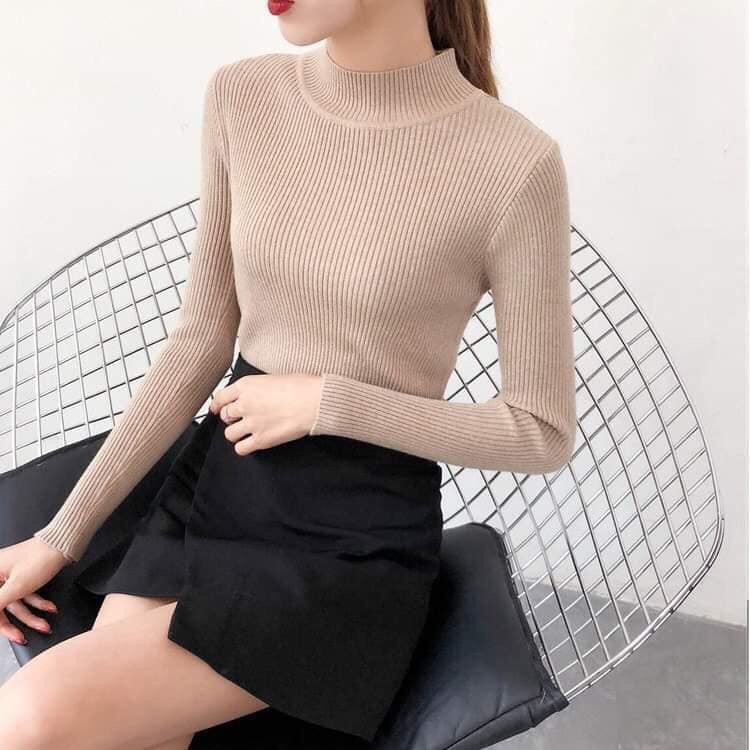 Áo len tăm cổ 3 phân siêu đẹp