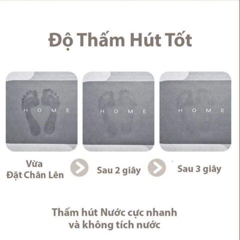 Thảm chùi chân HOME siêu thấm Cao cấp 4 lớp