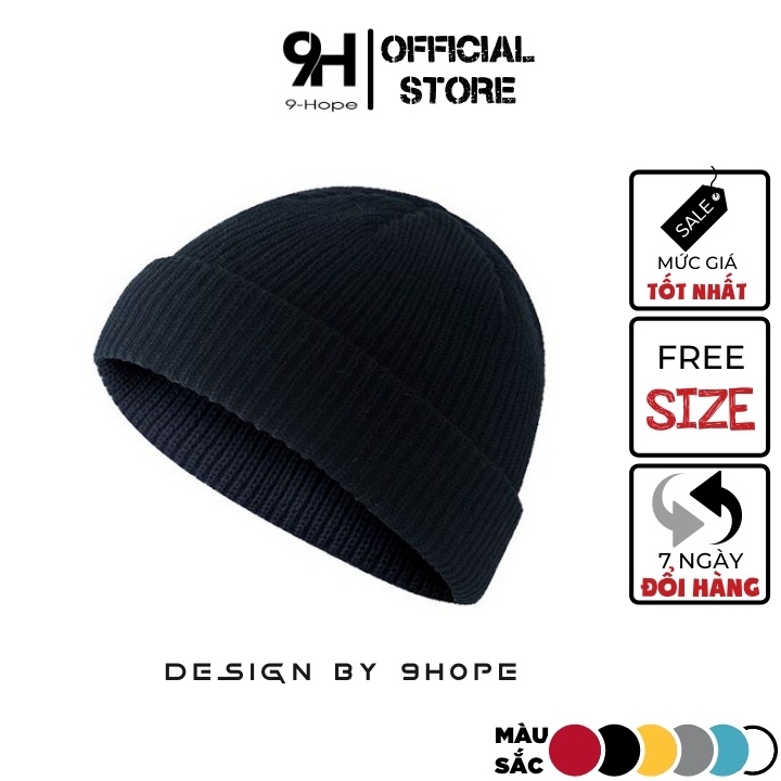 Mũ len Beanie freesize dành cho nam và nữ trơn nhiều màu MU7