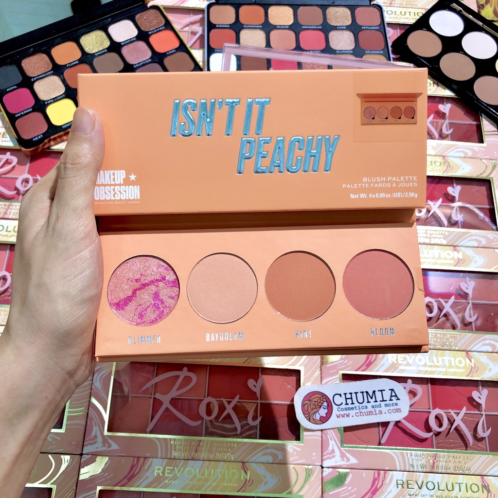 Phấn má hồng REVOLUTION Obsession - màu Isn’t it Peachy Palette - chumia