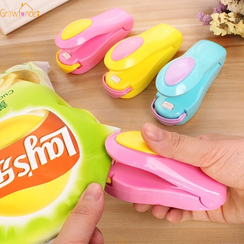 Dụng Cụ Hàn Miệng Túi Thực Phẩm 2 Trong 1 Màu Sắc Ngẫu Nhiên