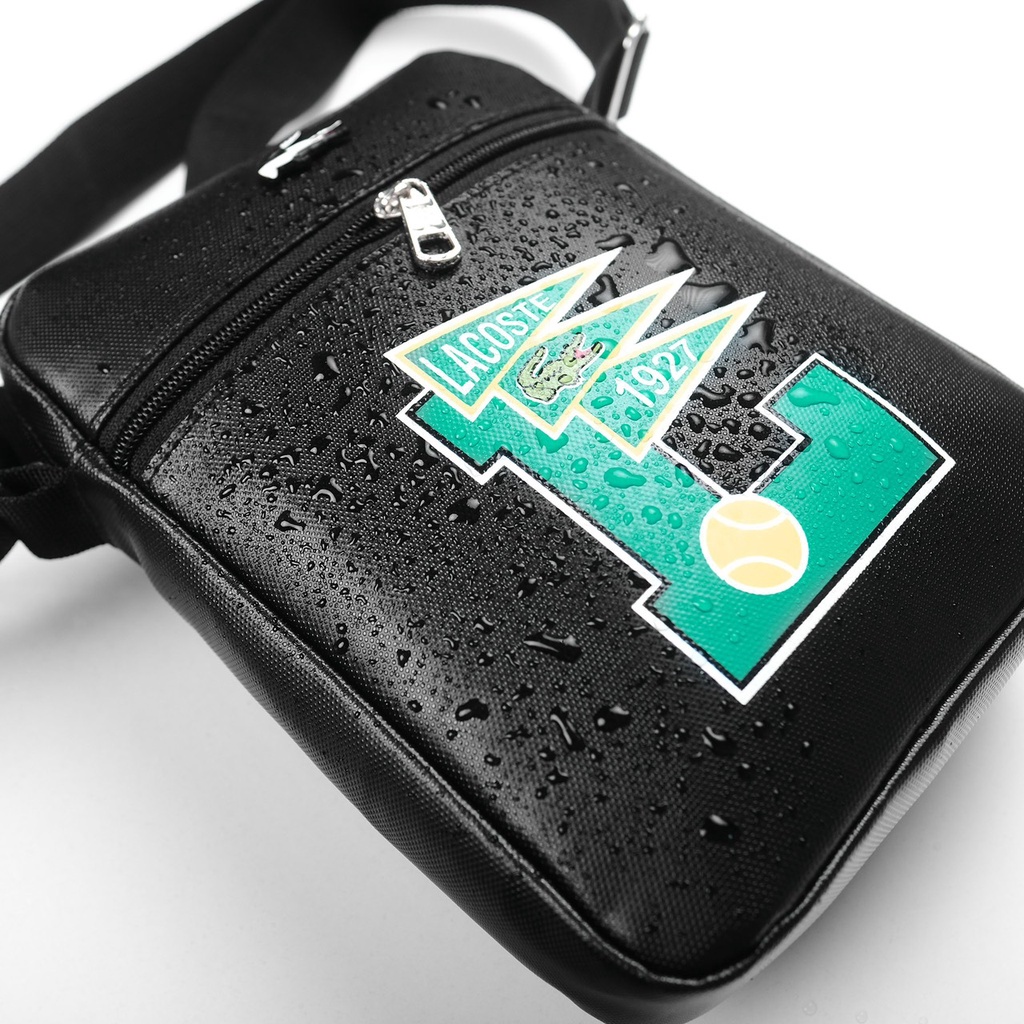 🐊TÚI ĐEO CHÉO NAM NỮ BAG SHOULDER LACOSTE1927 NEW2022 L03🐊 -vải 100% da