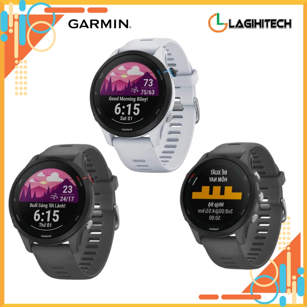 Đồng Hồ Thông Minh Garmin Forerunner 265 Music / 265S Music / Garmin  255 / 255S / 255 Music - Hàng Chính Hãng