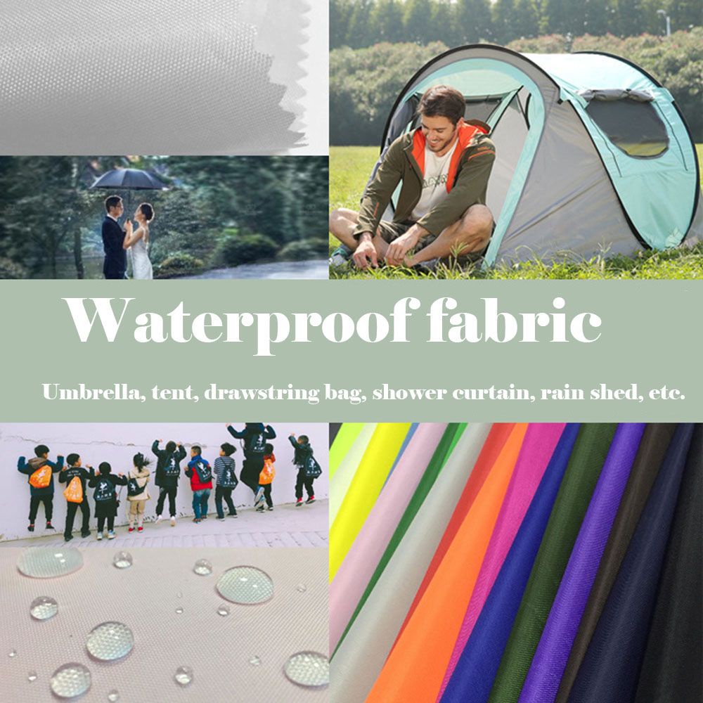 TEALY Vải nylon chống thấm nước 100cm * 150cm nhiều màu tùy chọn dùng làm ô dù DIY