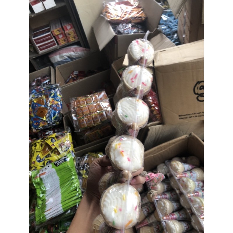 sỉ khay 10 que kẹo dẻo mấmllow hình que kem siêu ngon