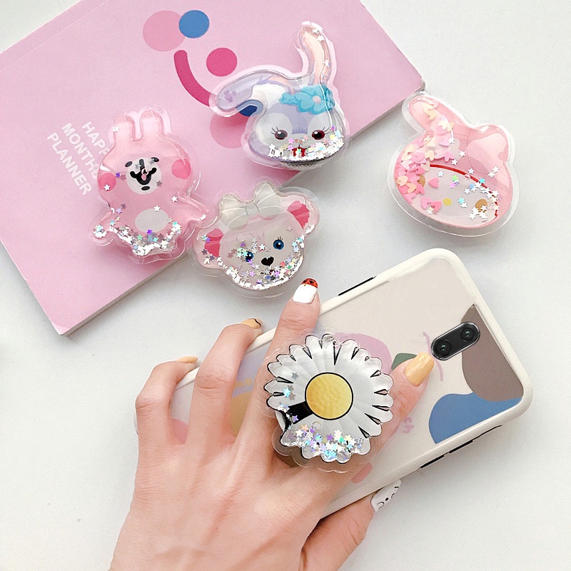 Giá Đỡ Điện Thoại Dạng Lỏng Kiểu Cát Chảy 3d Dễ Thương