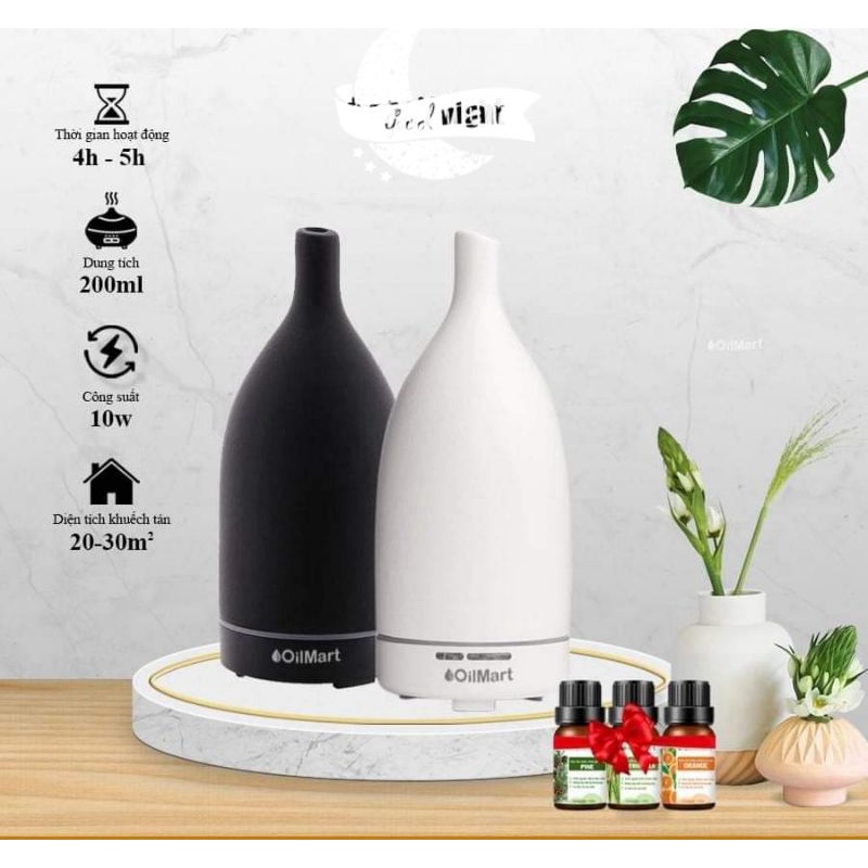 ( Hàng Cao Cấp ) Máy Xông Tinh Dầu Gốm Sứ