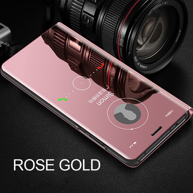 Ốp điện thoại nắp lật tráng gương màn hình cho cho Xiaomi  Redmi  Note 7 / Note 8 pro / redmi 8a  redmi 6 pro