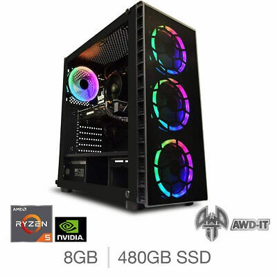 AMD Ryzen 5 8GB RAM NVIDIA GeForce GTX 1650 Gaming Desktop PC