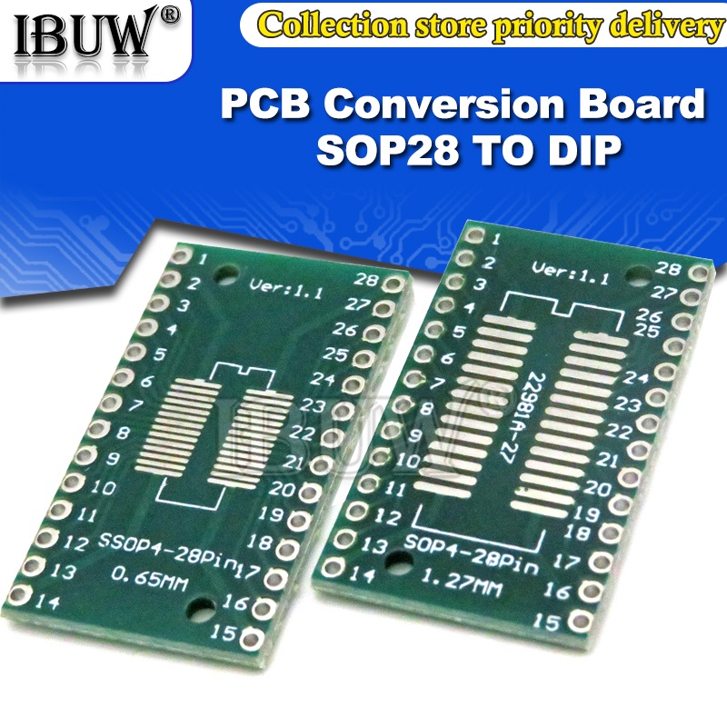 Set 10 Bảng Chuyển Đổi Từ SMD Sang DIP SOP 8/16/14/20/24/28P SOT89 SOT23 SOT223 Đến DIP SOP/MSOP/MSOP/Tsop