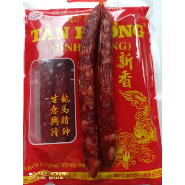 Lạp xưởng TÂN HƯƠNG bịch 500g đặc sản Châu Đốc