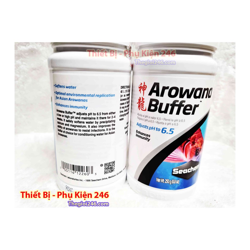 Seachem Arowana Buffer Ph to 6.5 250g tạo môi trường cho hồ cá cảnh rồng