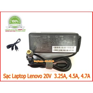 Sạc laptop lenovo 20v 3.25a, 4.5a, 4.7a