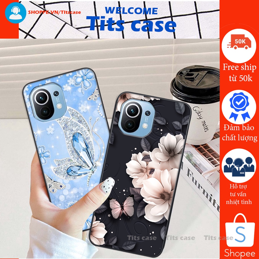 Ốp lưng  Xiaomi MI 11 / MI 11 LITE in hình thiên nga,hoa may mắn, đặc sắc ĐỘC - LẠ - BỀN