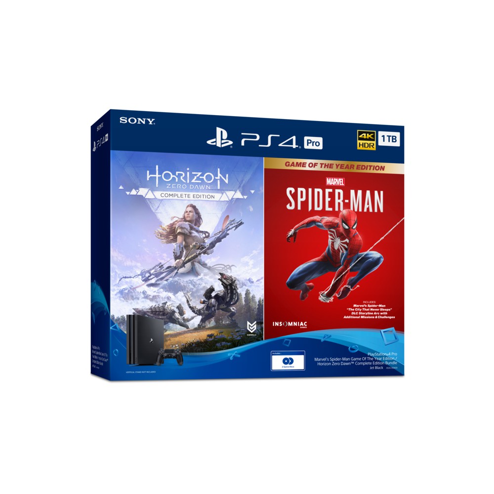 Máy PS4 Pro Bundle 2 Tay Tặng kèm 2 Game ( Chính hãng )