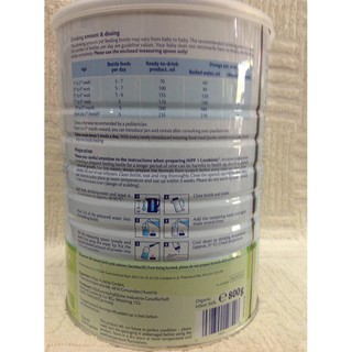 Sữa Bột Siêu Sạch HiPP 1 Combiotic Organic 800g