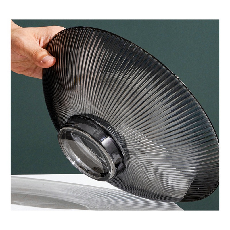 Đĩa Đựng Thức Ăn Trong Suốt Họa Tiết Kẻ Sọc