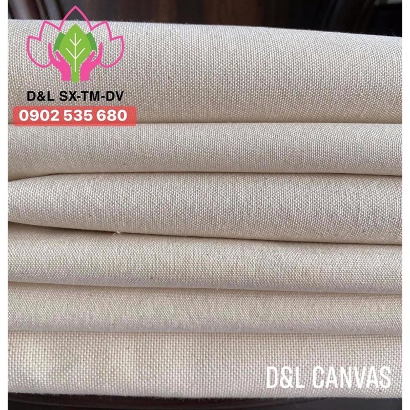 VẢI BỐ CANVAS LOẠI DÀY KHÔNG LẤM TẤM KHỔ 1m7