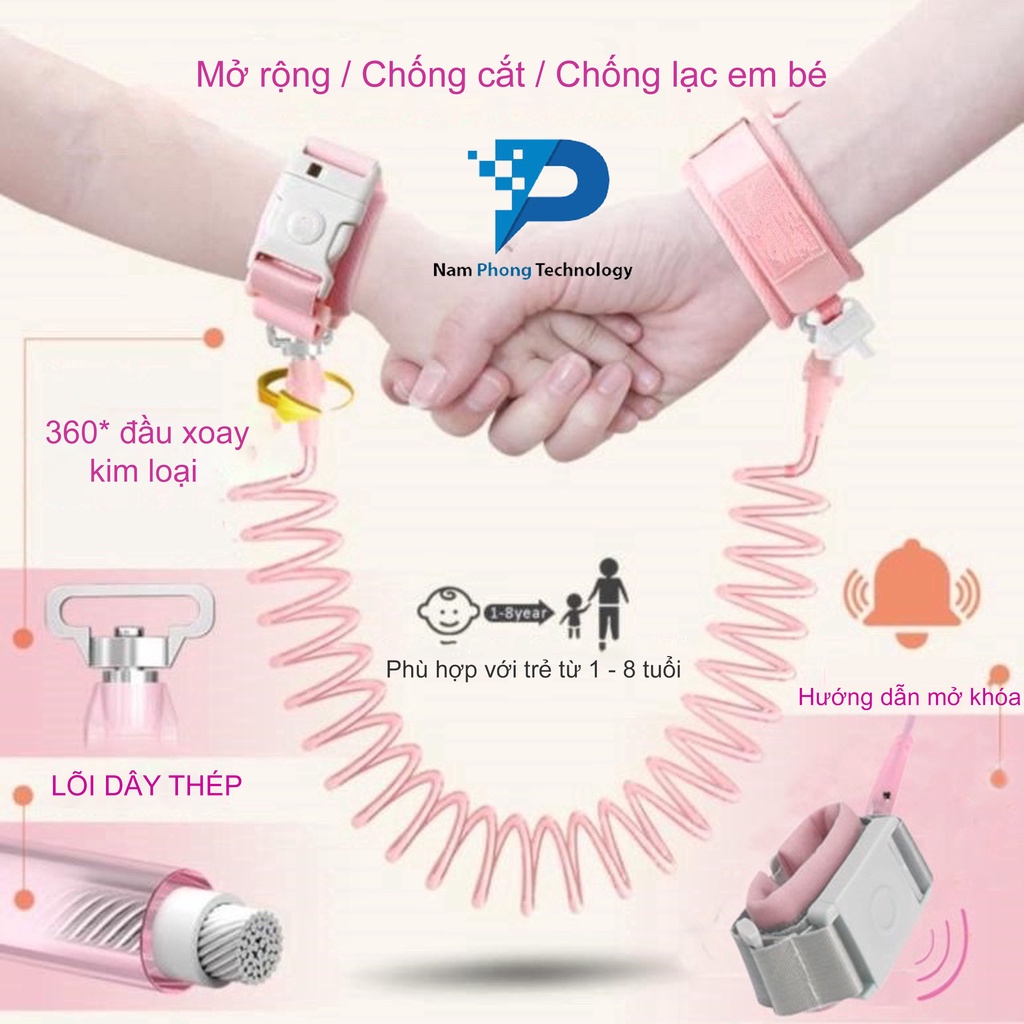 DÂY CHỐNG LẠC AN TOÀN CHO BÉ - DÂY DẮT BÉ ĐI DẠO CAO CẤP