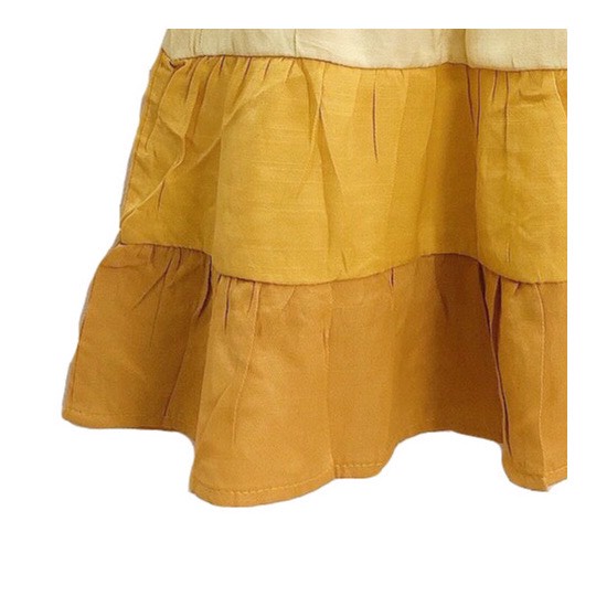 Đầm Linen Cao Cấp 3 Tầng tay Cánh Tiên Bé Gái BabyBean (10kg-40kg)
